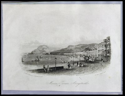 Terraza Marina, Aberystwyth, 1844 de English School